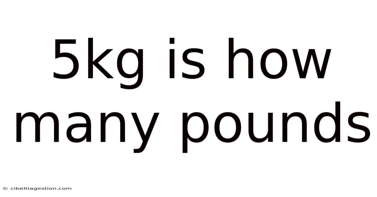 5kg Is How Many Pounds