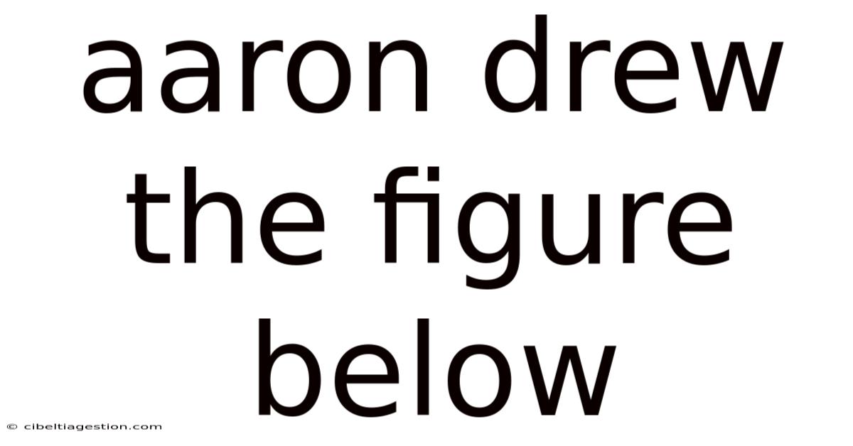 Aaron Drew The Figure Below