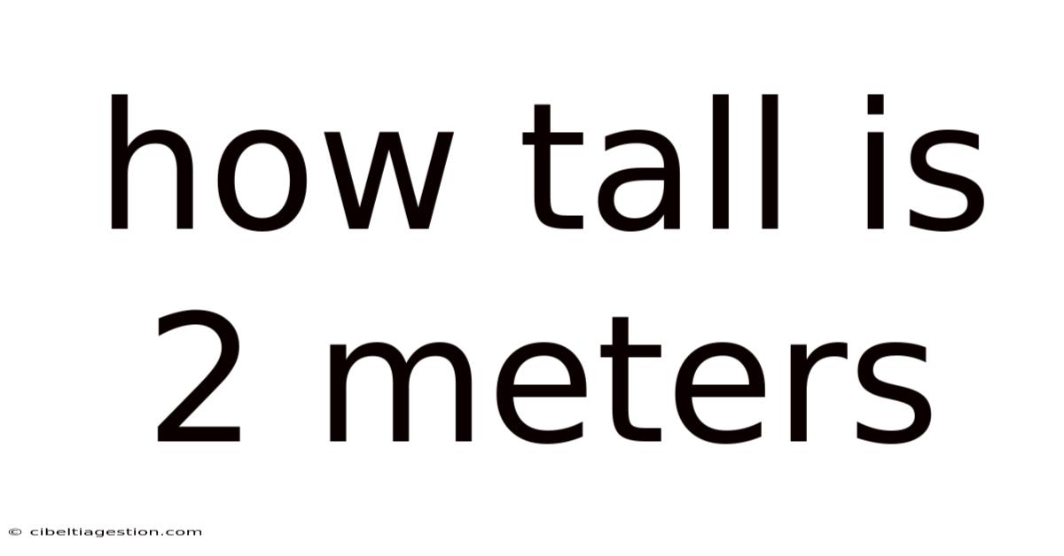 How Tall Is 2 Meters