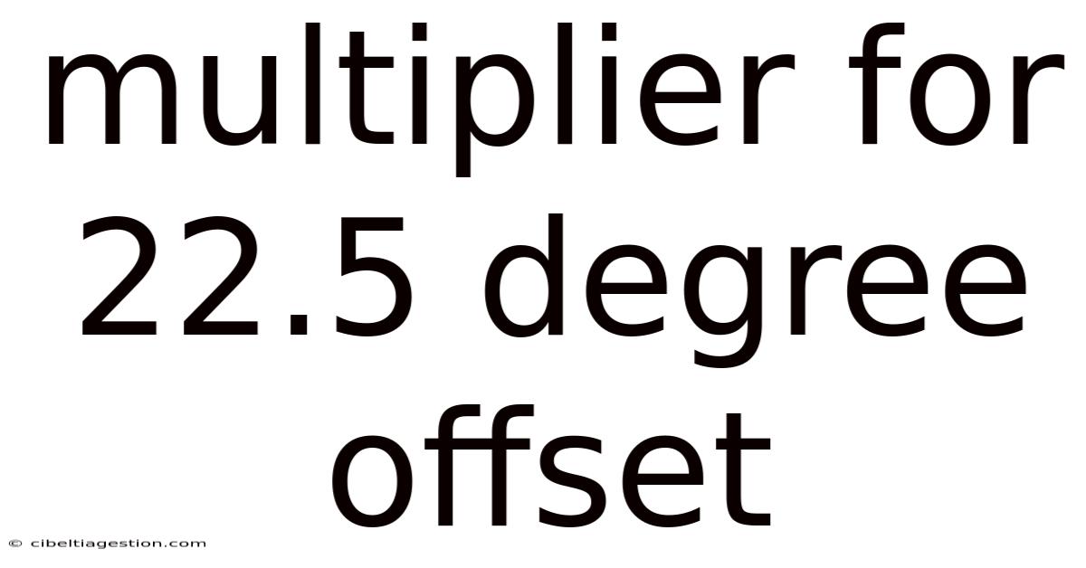 Multiplier For 22.5 Degree Offset