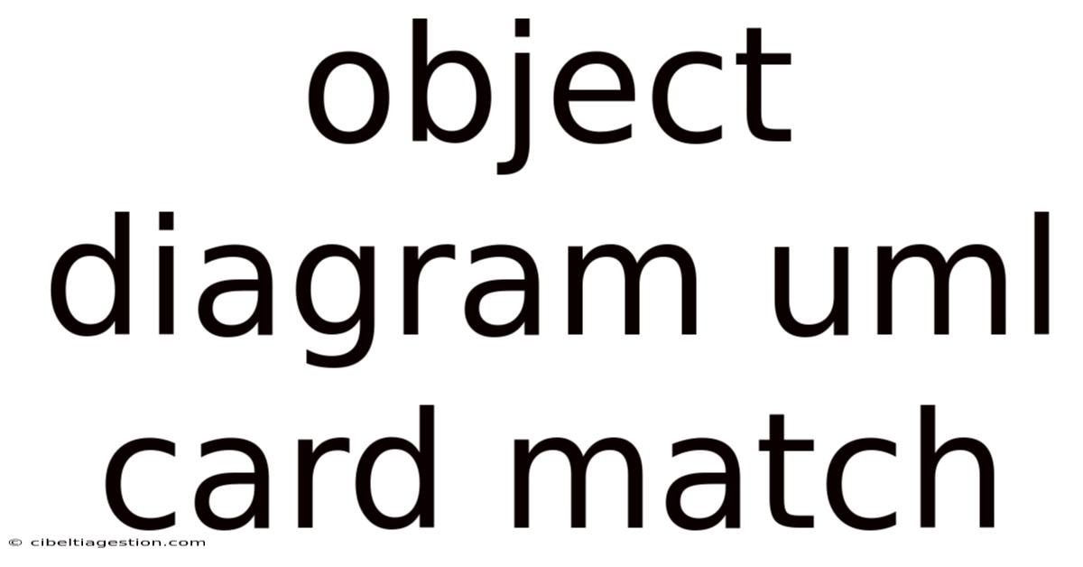 Object Diagram Uml Card Match