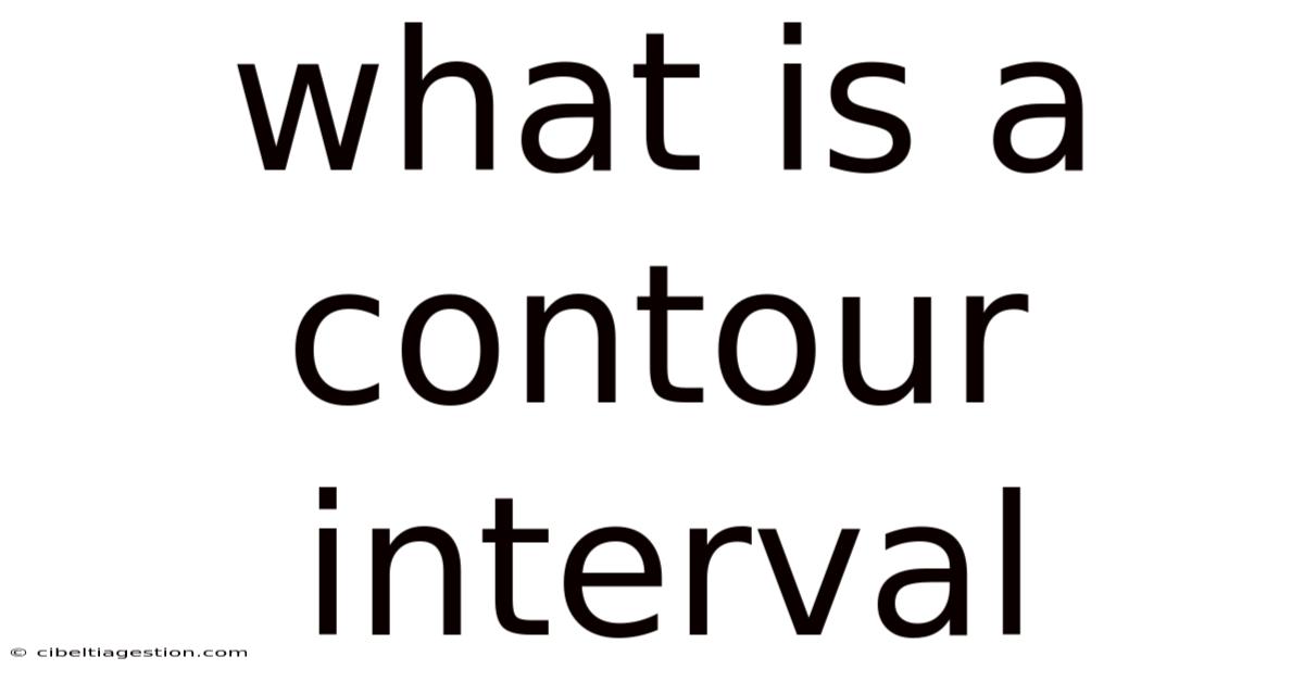 What Is A Contour Interval