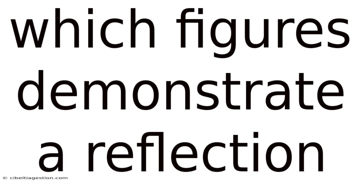 Which Figures Demonstrate A Reflection